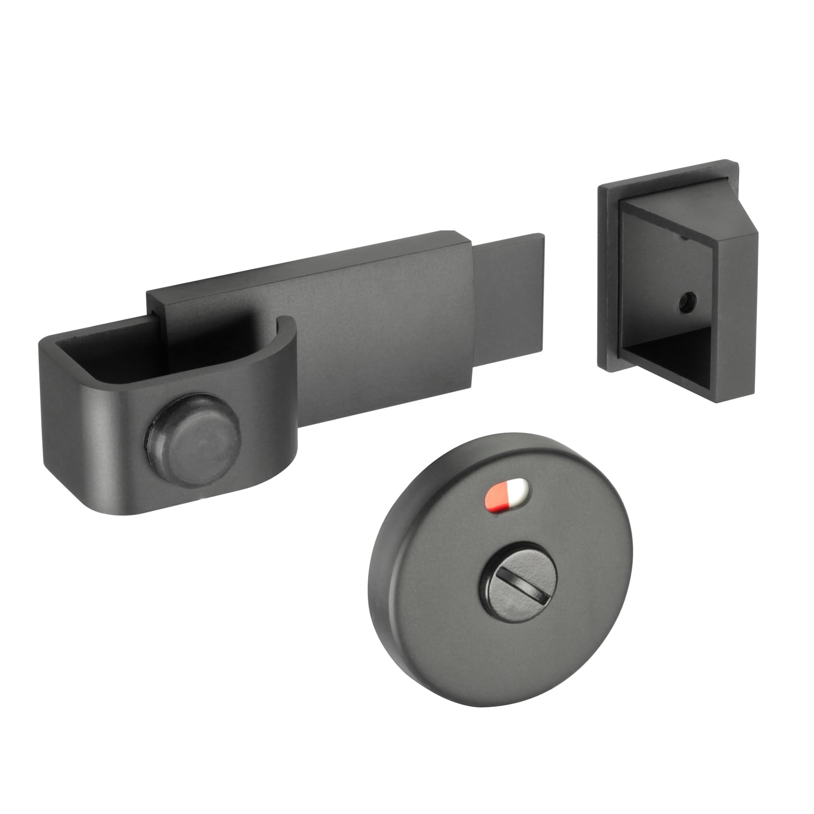 Access Hardware Matte Black Slide Indicator Bolt For Cubicle Doors