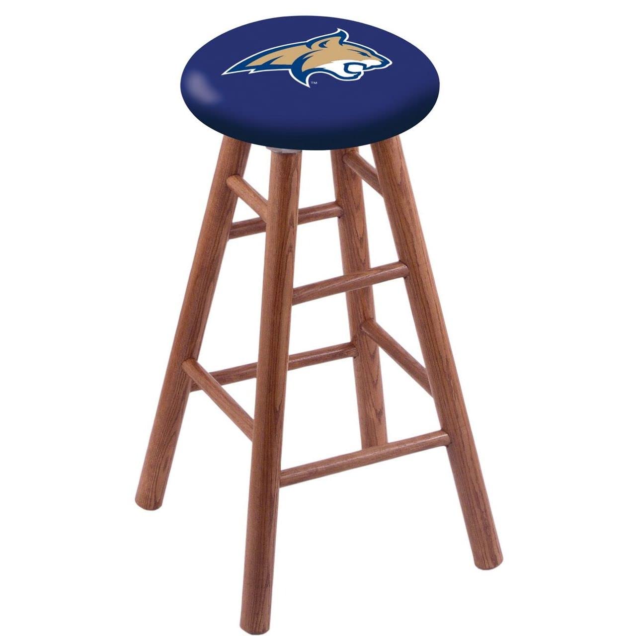 Holland Bar Stool Co. Oak Counter Stool in Medium Finish with Montana State Seat by The