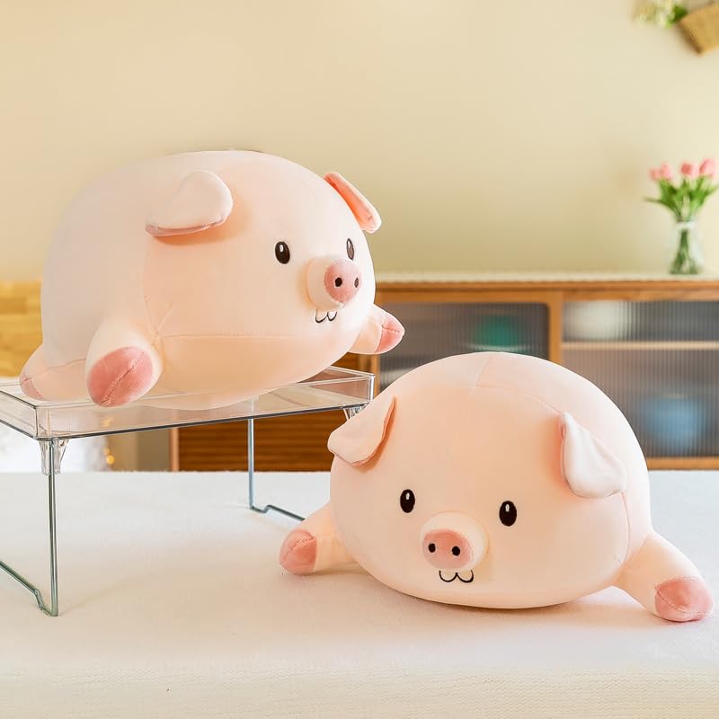 Superweiches Plüschtier Schwein Als Kuscheltier & Kissen (25 Cm) - Grüner Frosch, Aus Umweltfreundlichem Plüsch