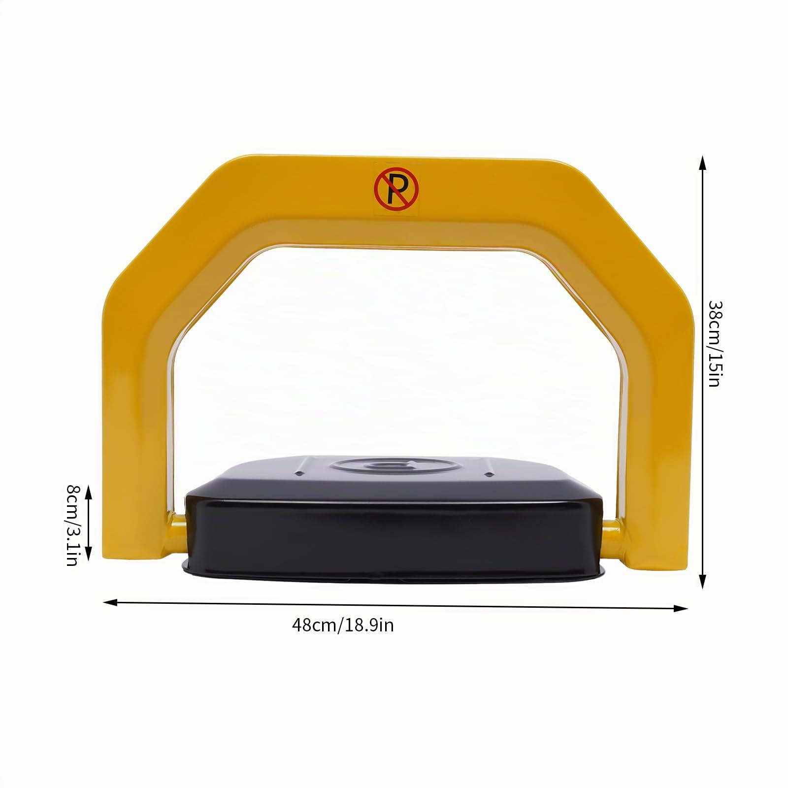 Barrière de parking avec télécommande, anti-collision télécommandée à 180°, verrouillage automatique de parking pour voiture, avec 2 télécommandes, IP67