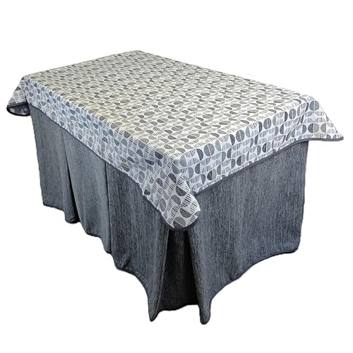 Genérico Ropa de Mesa Camilla Tejido Rústico Terciopelo Elegante Extragrueso Varias Medidas 110x70 120x70 130x80 - Enaguillas, Enaguas, Ropa Chenilla (Gris, 110x70)