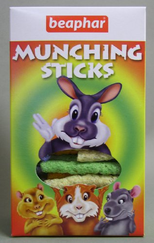 Beaphar – Knabbel Sticks, bâtonnets à grignoter pour Lapin et Rongeur – Complément Alimentaire/friandise – Répond aux Besoins des rongeurs – Facile à digérer – Ingrédients extrudés – 150 g