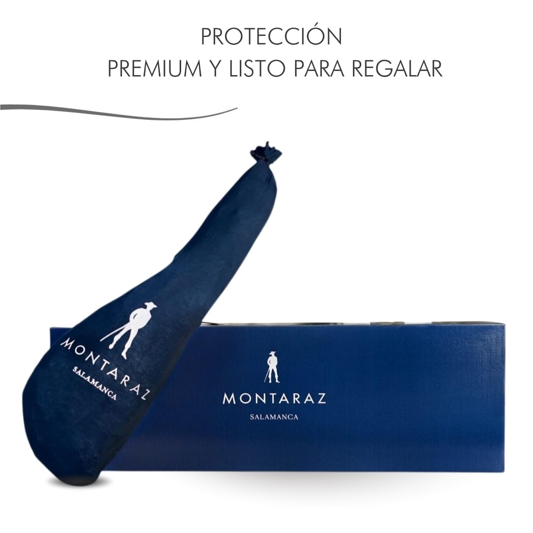 MONTARAZ® Jamon Iberico de Cebo de Campo | 50% Raza Ibérica | Curación 24 Meses | Pieza Entera de 7,5-8,5 kg | Jamón Ibérico de Cebo de Campo Calidad Gourmet | Sin Aditivos ni Conservantes — view 2