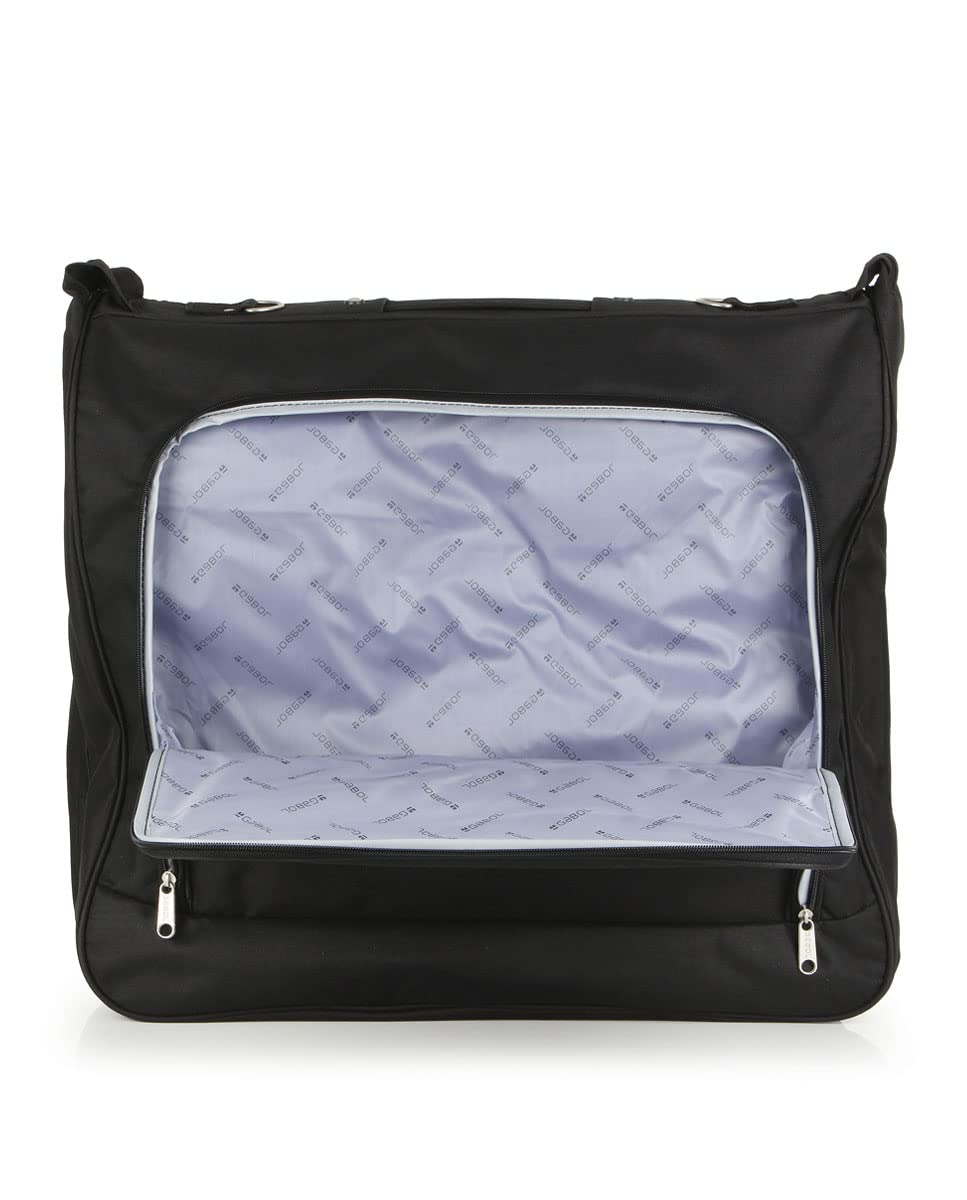 Gabol - Portatrajes de Viaje Week Eco 55x44x11 cm - Súperligero con Compartimento para Portátil 15,6″ - Fabricado en Poliéster Reciclado RPET - Interior Forrado y con Múltiples Compartimentos - Negro