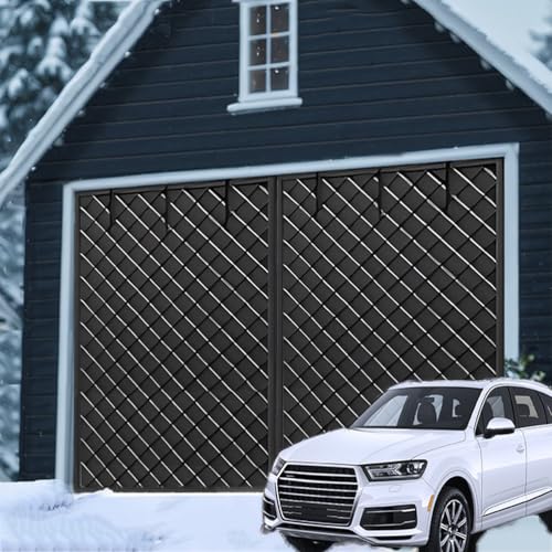 Generisch Isolierender Garagentor-Vorhang mit Magneten, Thermovorhang für Kälteschutz, 183-549 cm, geeignet zur Garagenabdeckung und Winterisolierung