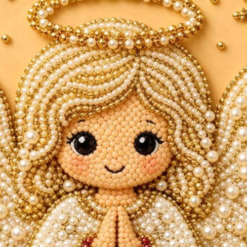 Decoraciones de arte con perlas para pared que transforman tu salón este invierno 7
