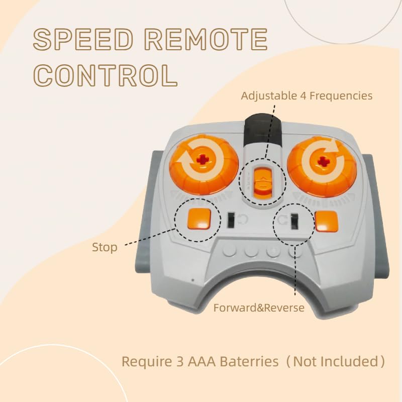 Image of 10-in-1 Motor Kit Compatible with Lego Technic, Power Function Motor Set, Advanced Control Functionality, Ultimate Compatibility