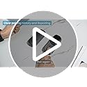 Wuloo Hands Free Wireless Intercom Doorbell for Home Classroom, Two Way Intercomunicador Door bell Chime with 1/2 Mile Distance 4 Volume Levels 10 Chimes Battery Operated with Mute Mode, (1&2, Gray)