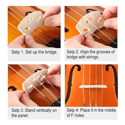 Image of Acoustic Electric Violin 4 /4 Full Size, 5 string Solid Maple Spruce with Ebony Fittings, Free Case and Bow, Beginner Kit for Adults(Blue)