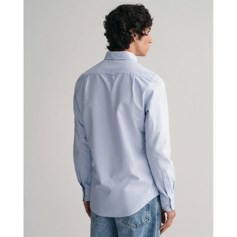 GANT Reg Broadcloth Gingham BD Camisa Hombre (Pack de 1)