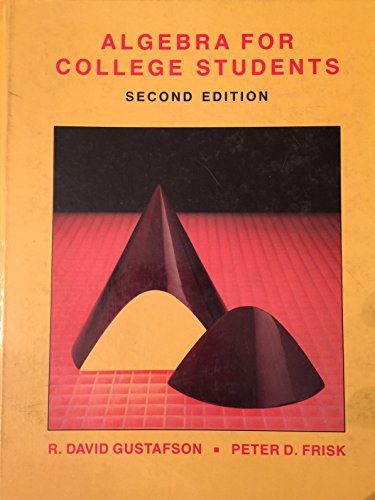 Algebra for college students 0534089941 Book Cover