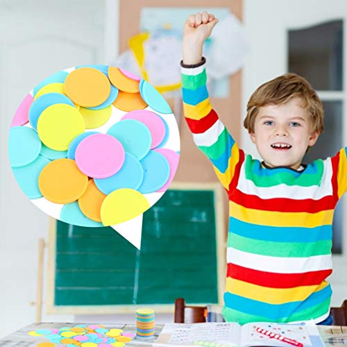 STOBOK 50 Pcs Chip de Bingo Pequenos Contadores de Aprendizado de Plástico Contando Marcadores de Di