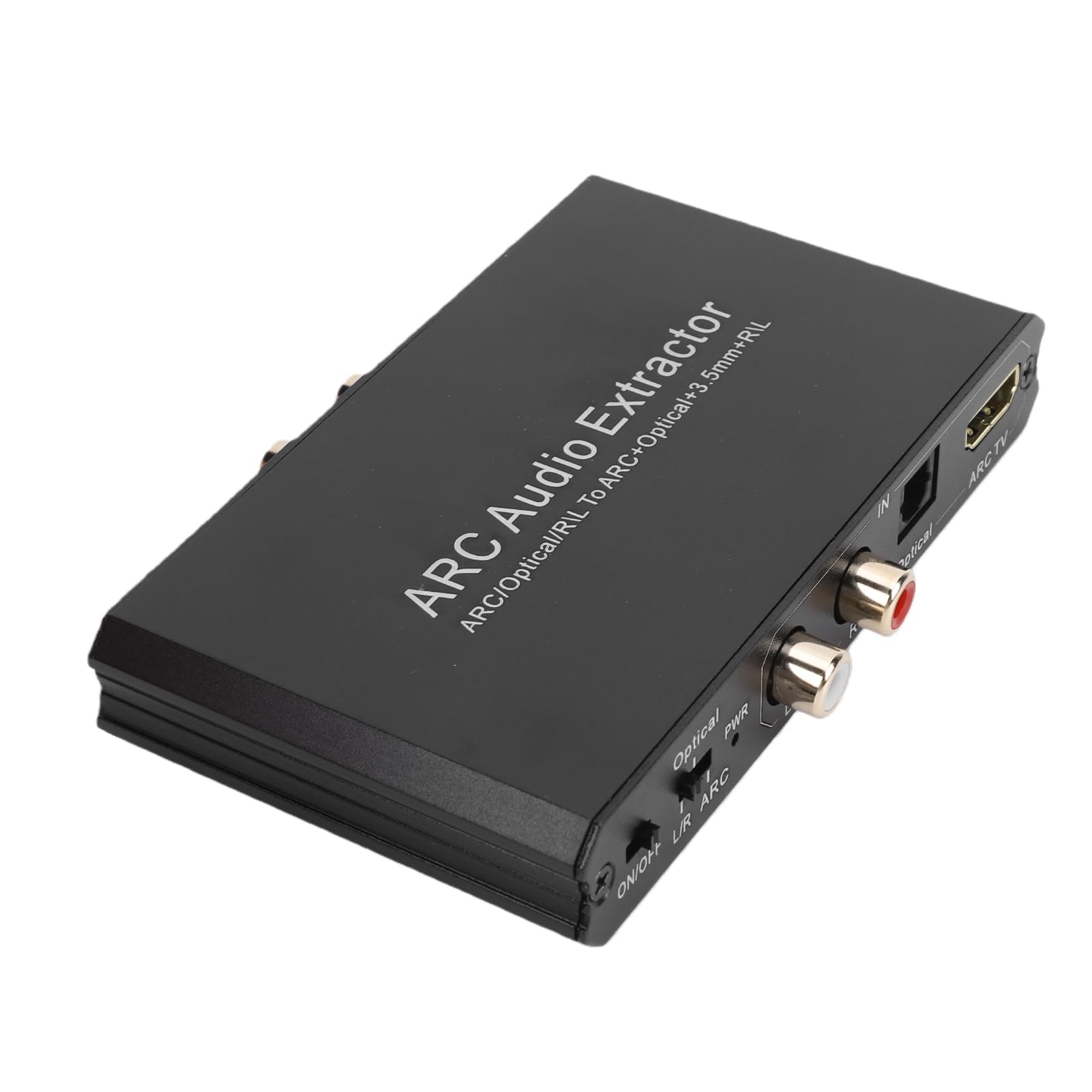 Zunate Convertitore DAC 24bit 192KHz | ARC Sound Extractor da Digitale Ad Analogico con Adattatore Ottico L/R per TV
