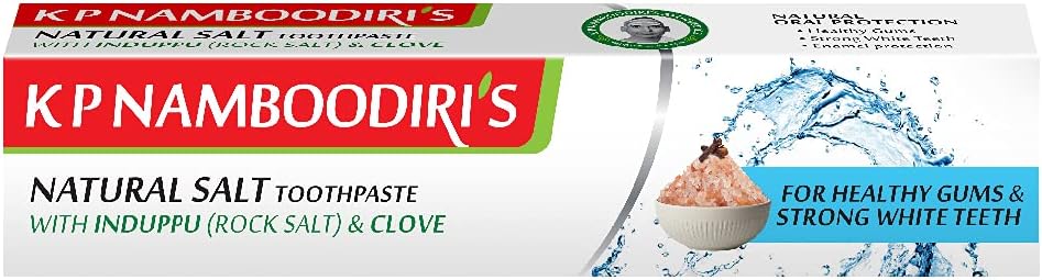 K.P. NAMBOODIRI'S Natural Salt Toothpaste - 150gm x 2 (pack of 2)