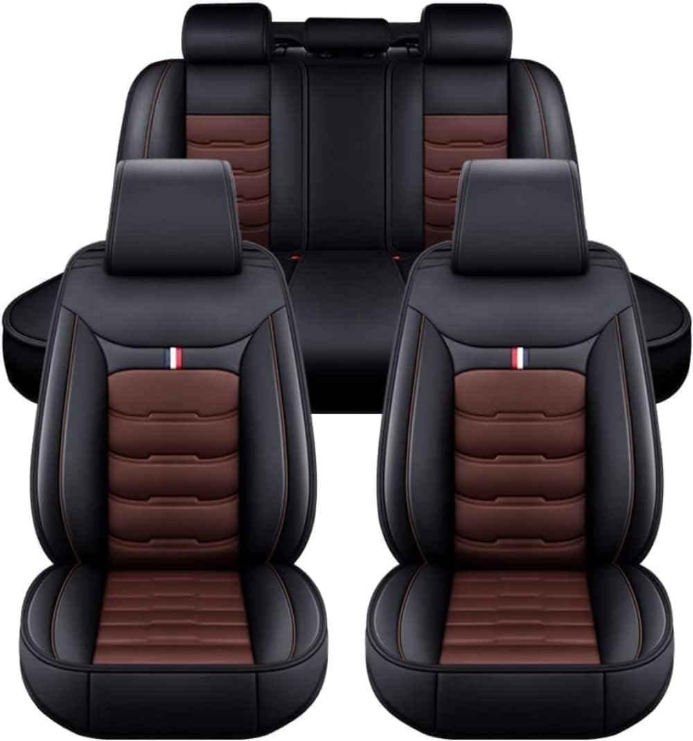 Luxe lederen autostoelhoezen complete set, voor Kia EV3 2024 2025 2026 Premium ademende interieurbeschermers, geschikt voor airbags,normal-B/B