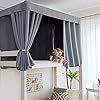 Dickere Version Bettvorhänge Bett Zelt Vorhang Tuch Baldachin Blackout Vorhänge Staubdicht Atmungsaktiver Vorhang Schlaf Privatsphäre Vorhänge für Hochbett Etagenbett Schlafsaal Schlafzimmer