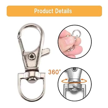 Amazon.co.jp: HappyHome ナスカン キーホルダー金具 50個セット