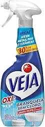 Veja Limpador Spray Anti Bac Banheiro Oxi 500Ml Oferta Transparente
