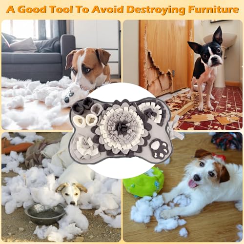 Schnüffelteppich für Hunde, Interaktives Hundespielzeug, Waschbare Trainingsmatte für Haustiere Jeder Größe