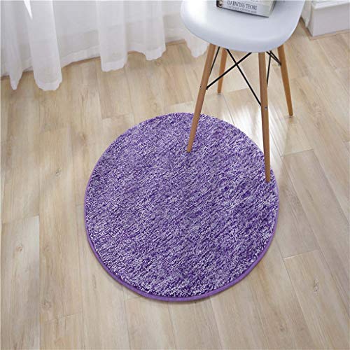 Tapis rond solide 150cm antidérapant idéal pour coin lecture doux