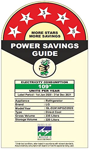 Image of LG 235L 5 Star Inverter Direct-Cool Single Door Refrigerator (GL-D241APGZ, Purple Glow, Base stand with drawer)