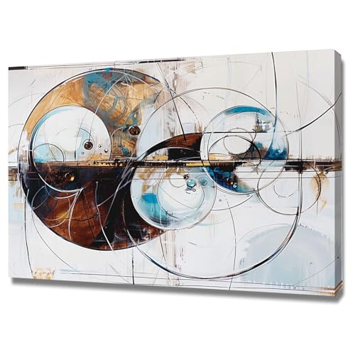 Peinture abstraite sur toile haute définition 50x70cm avec encadrement de qualité supérieure