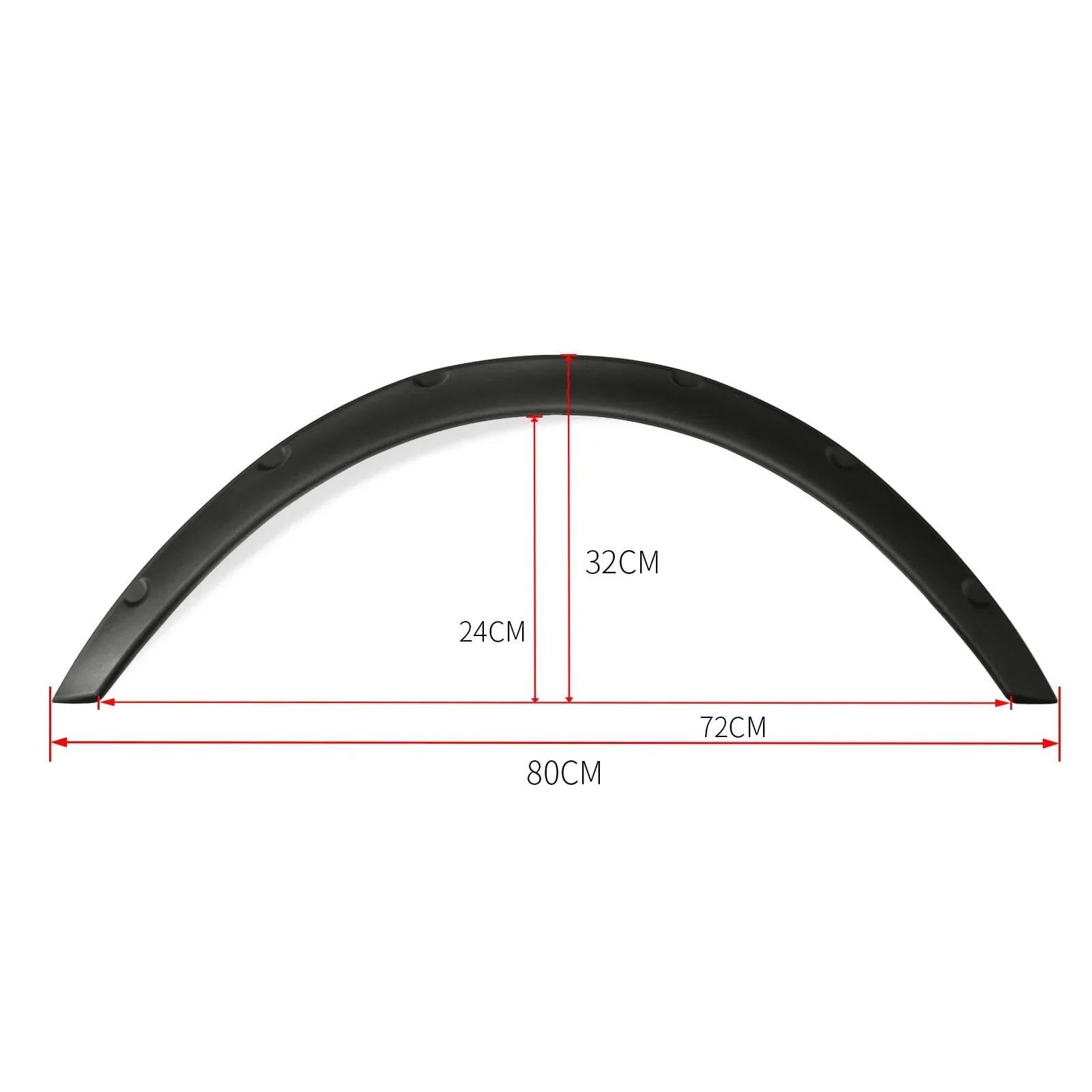 Kit de Protection Universel pour Jantes de Voiture 80/89 cm Garde-Boue élargisseurs d'ailes pour berline SUV et véhicules Tout-Terrain IENQBVL (4 pièces 89 cm)