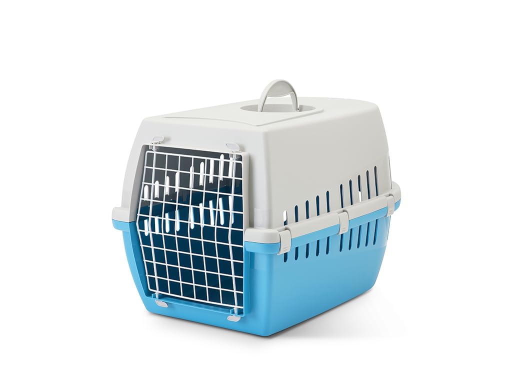 Savic Zephos 3 Pet Carrier, 24 x 16 x 15 inch, Travel Transport Carrier for Small Dogs and Cats Weighing up to 10 kg, Suitable for Water, Road, and Train Transport, Atlantic Blue (B09FKKM9R6) Amazon Price History, Amazon Price Tracker