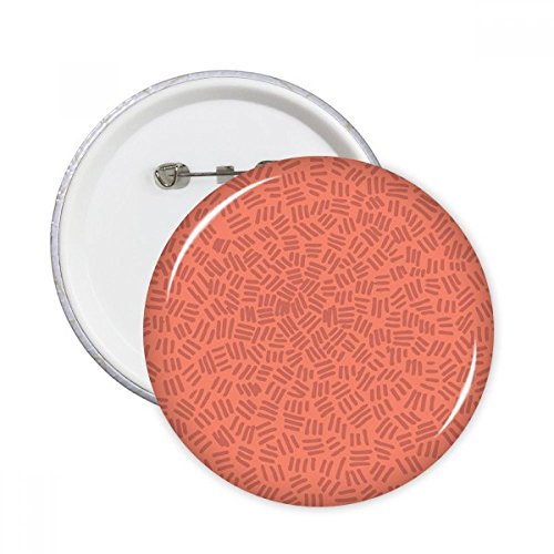 Pins badge bouton à col rond avec motif stripe rouge lot de 5 pièces L