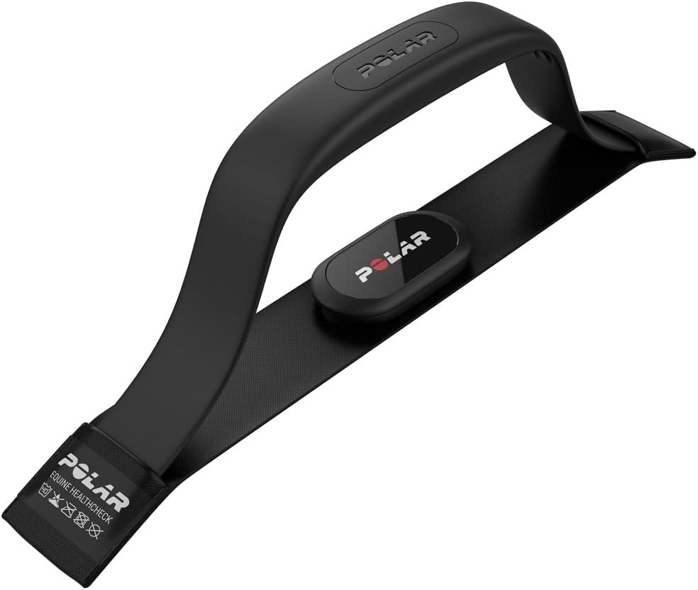 Polar H10 Heart Rate Sensor for Equine with Handle Unisex Adult, Black, One Size