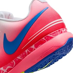 NIKE Zoom Vapor 9.5 Tour, Men's Tennis Shoes, Hot Punch Racer Blue