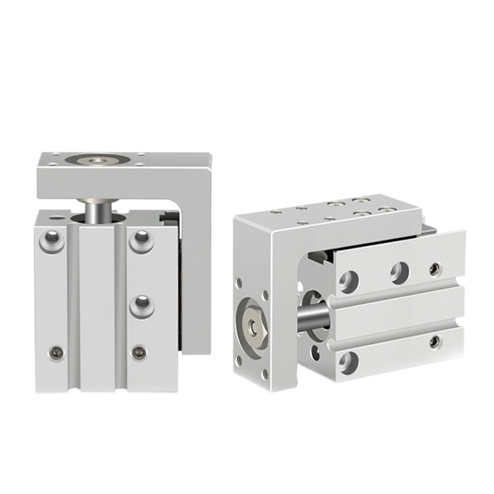Vérin pneumatique de précision MXH20 course 50mm avec guidage de rail