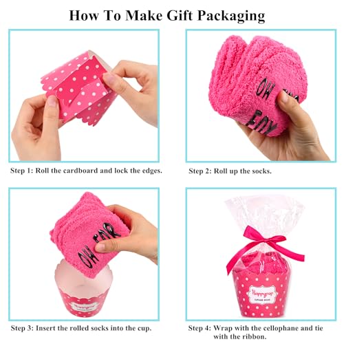 Image of HAPPYPOP Funny Socks for Women - Cute Monkey Fox Panda Fuzzy Socks, Animal Lover Gifts