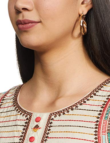Image of HAUTE CURRY by Shoppers Stop Women's Rayon straight Kurta