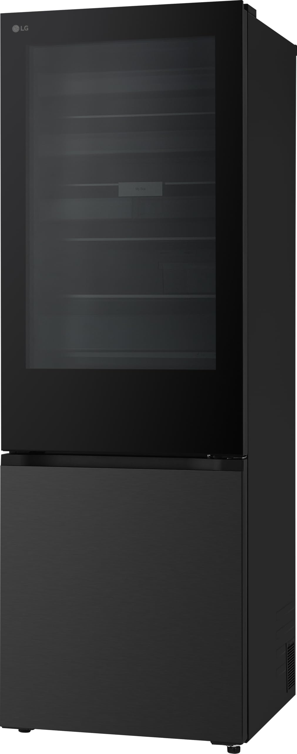 LG GBGW92GCEV Fit&Max Kühl-/Gefrierkombination (465 L, Energieklasse C) vollintegrierbar oder freistehend mit InstaView, FRESHConverter+, Total No Frost, MyBox, Schwarz