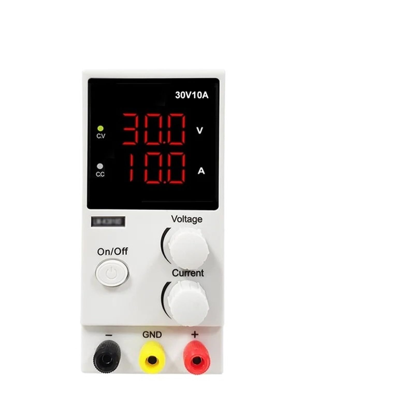 fuente de alimentación CC, Fuente de alimentación CC 3 LED, ajustable for laboratorio, con regulación voltaje