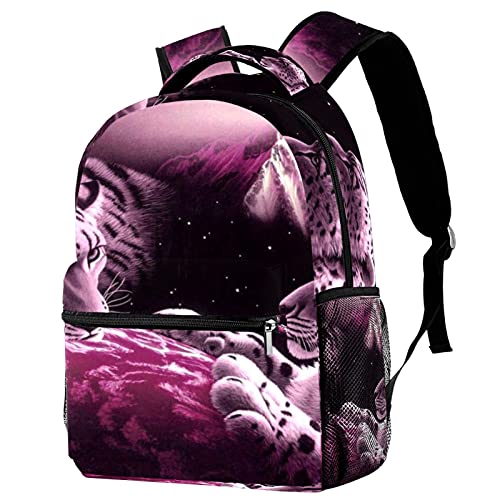 Sac à dos pour école primaire léopard mixte grand volume