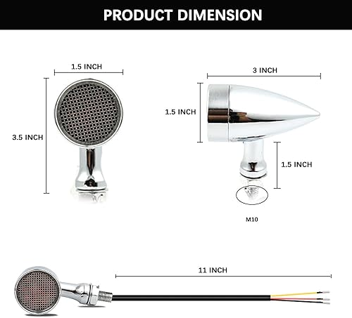 Miniatura 3 de DREAMIZER Señales de giro LED delanteras y traseras 15 luces LED para motocicleta, bombillas superbrillantes, compatibles con Harley Honda, Yamaha,