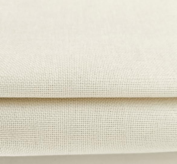 Image of Wizardi Murano 32 Count Soft Cream 3984 /99. Needlework Canvas, Cross-Stitch Fabric, Embroidery Cloth, Needlepoint Canvas. 52% Cotton and 48% Viscose. Precut Zweigart