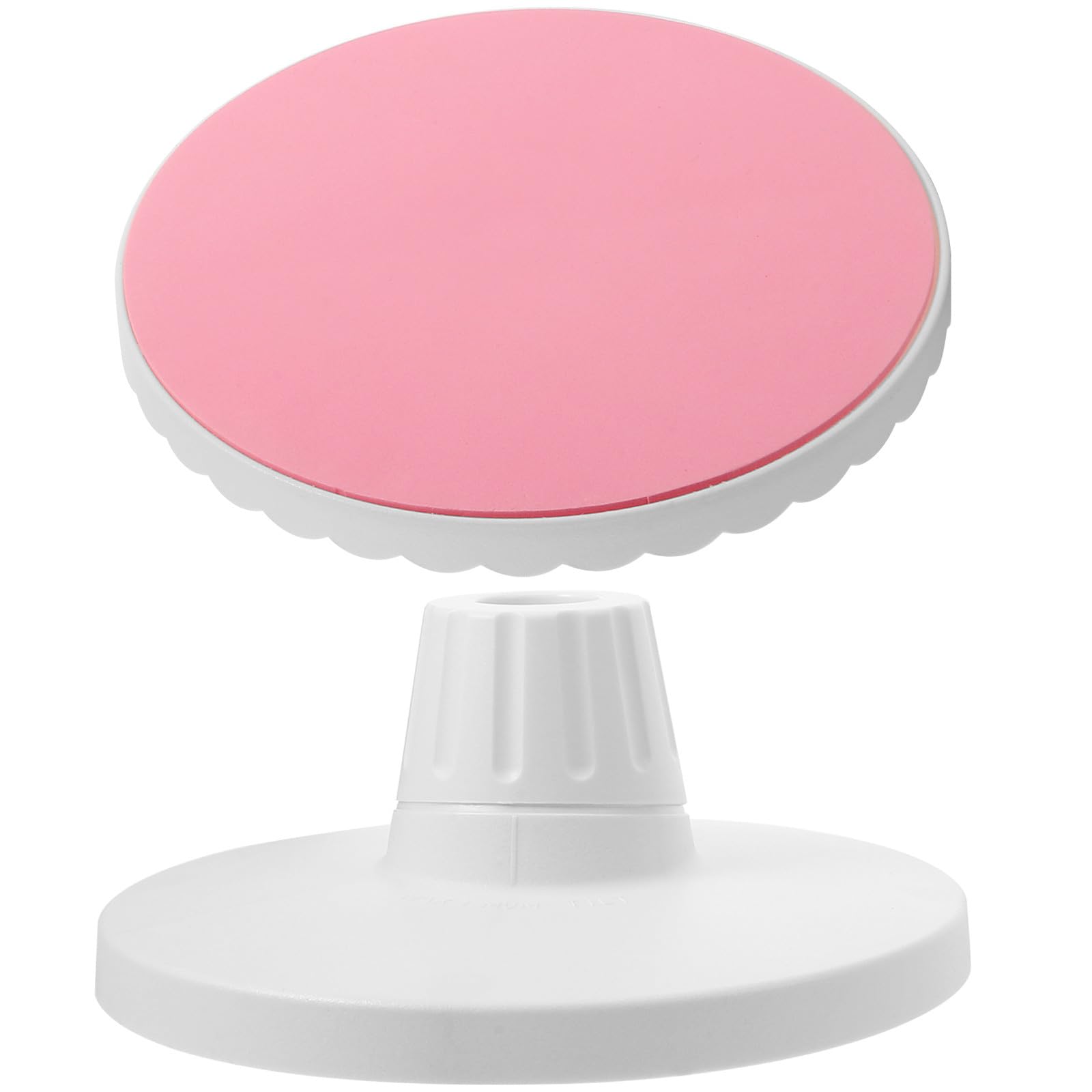 Luxshiny 10-inch Pink Cake Turntable Baking Utensil with Adjustable Tilt and Non-skid Base, Rotating Cake Decorating Stand for Icing and Creaming, for Wedding and Party Baking Supplies