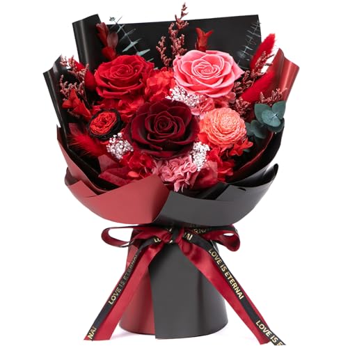 Bessol Flowers for Delivery Preserved Flower Bouquet Forever Fresh Flowers Birthday Gifts for Women...