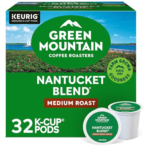 Green Mountain Coffee Roasters Nantucket Blend, Single-Serve Coffee K-Cup Pods, Medium Roast, 32 Count