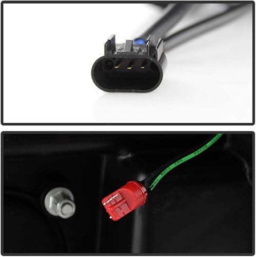 Miniatura 5 de ACANII - Para negro 2008 2009 2010 Ford F250 F350 Superduty Pickup LED tubo proyector faros faros Set izquierdo+derecho