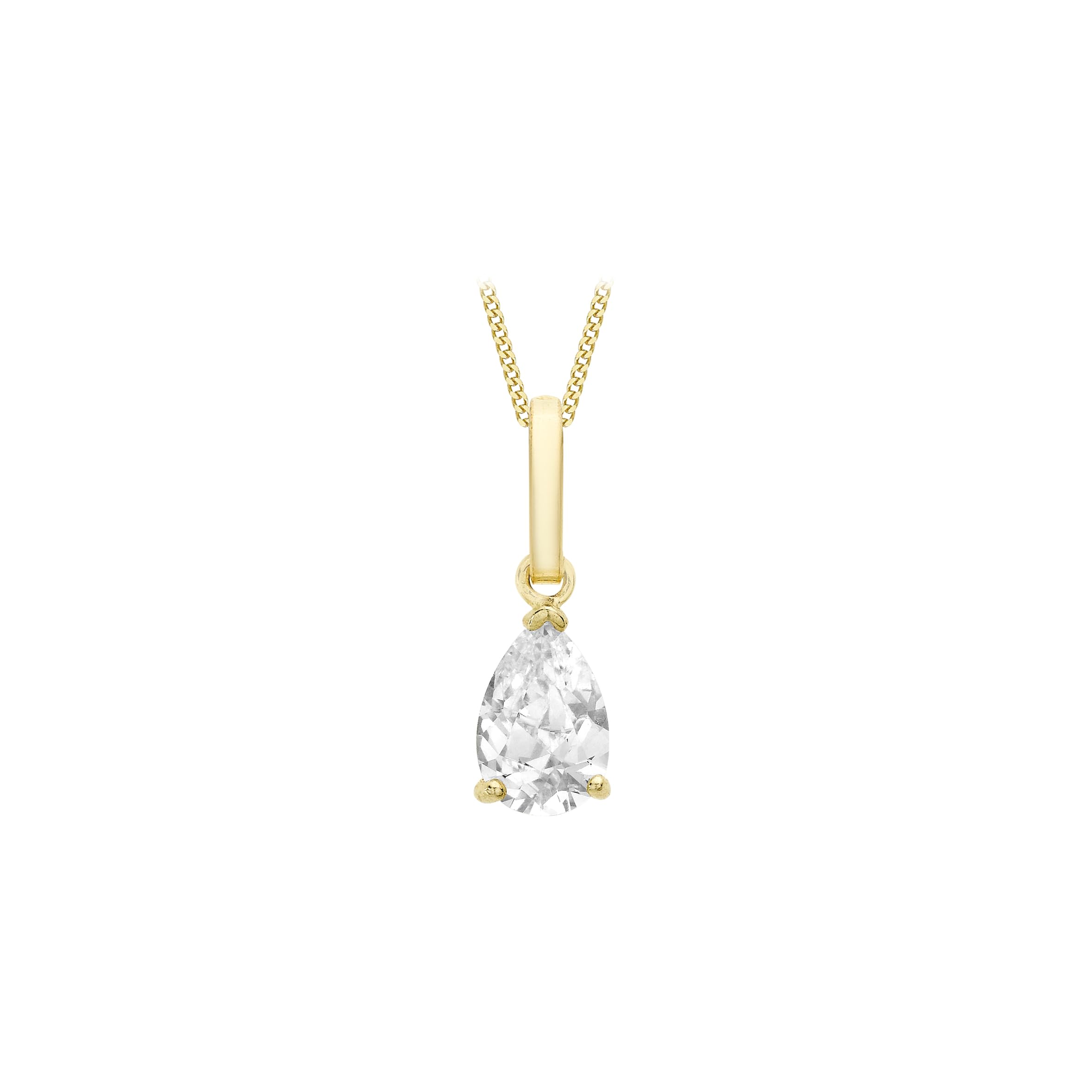 Carissima Gold Collar de mujer con oro amarillo de 9K (375/1000), circonita