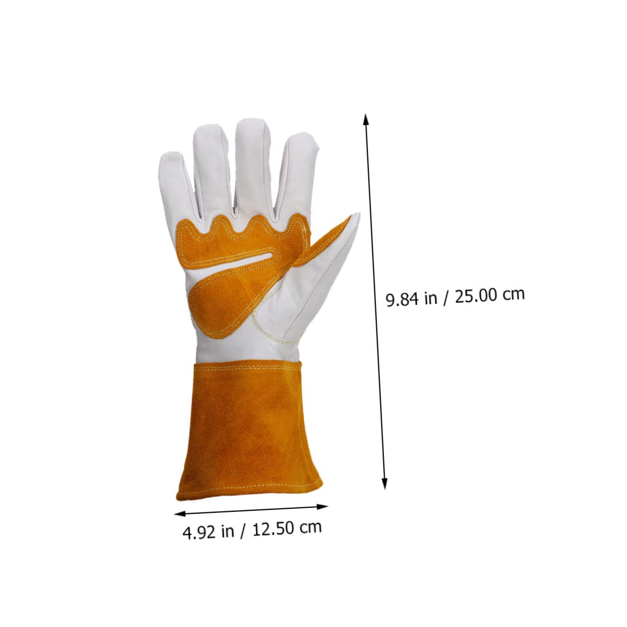 Toddmomy Guantes De Jardinería De Piel De Oveja Guantes De Trabajo Ajustables Muñeca Para Trabajar Al Aire