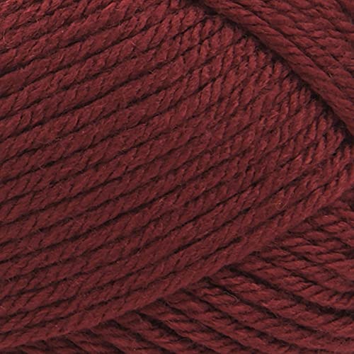 Image of Lion Brand Yarn Basic Stitch Anti-Pilling Knitting Yarn, Yarn for Crocheting, 1-Pack, Pomegranate