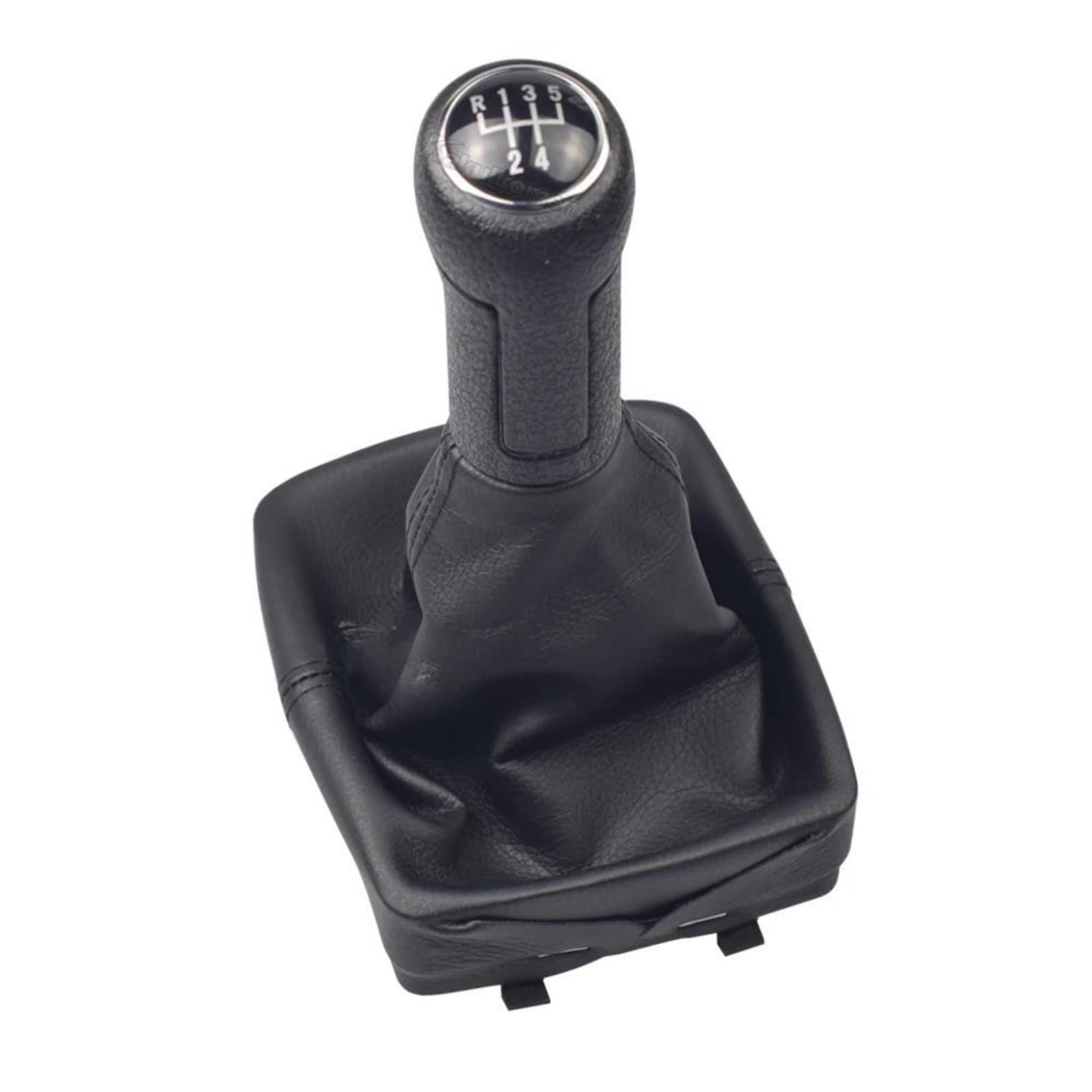 FSOZDBBPL Automotive Parts Car Gear Shift Knob Gaiter Boot for Polo 9N 9N2 9N3 2002-2009 Auto Manual 5 Speed Transmission Shifter Lever Cover(5 Speed Black)