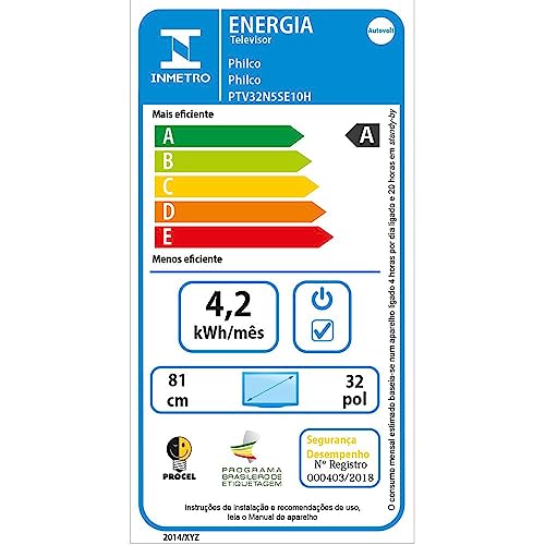 Smart TV Philco PTV32N5SE10H, 32'' Polegadas, Tela D-LED HD, Conversor Digital, 2 HDMI, 2 USB, Pre