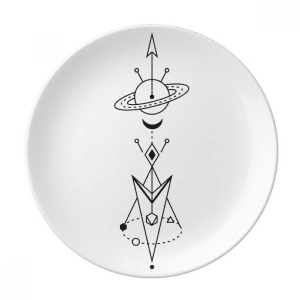 Assiette à dessert motif alien en porcelaine, le cadeau idéal de 20cm