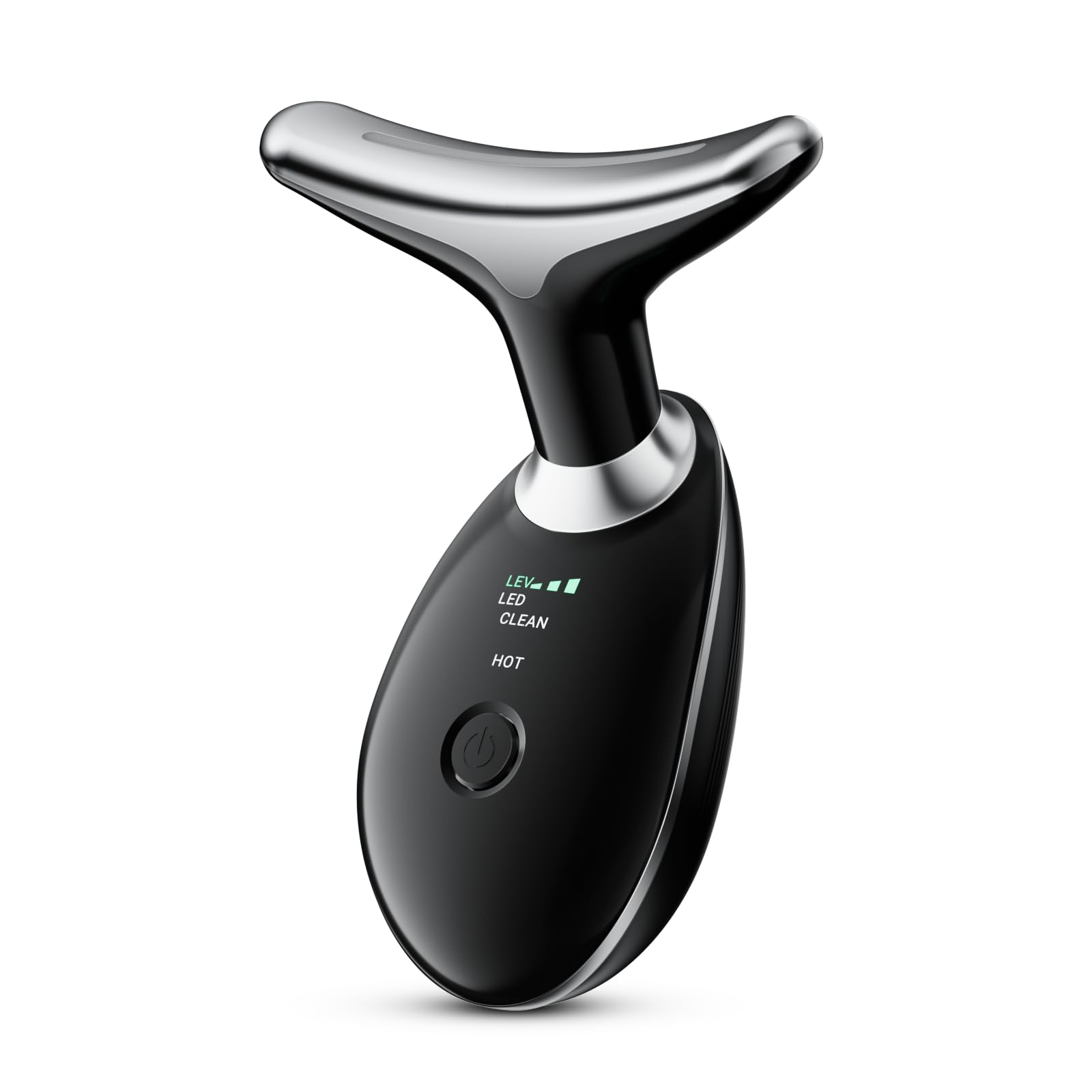 Face and Neck Tool, 7 in 1 Electric Facial Device for Wrinkle Removal at Home Daily Use (Black)